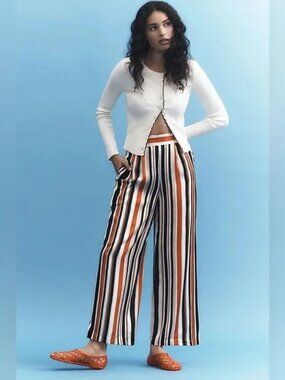 NWOT Maeve Scalloped Cardigan Sweater Size L Ivory